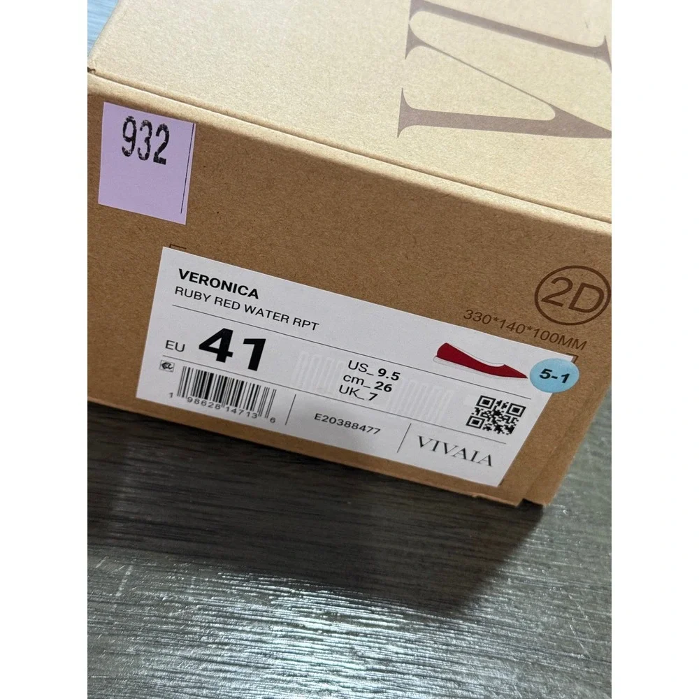 VIVAIA Veronica Pointed Toe Water-Repellent Flats All-Day Comfort EU/41‎ US/9.5